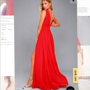 Red bridesmaid/prom dress